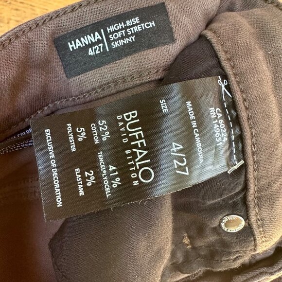 Buffalo David Bitton Hanna Lavender High Rise Soft Stretch Skinny Jeans Size 4 - Picture 6 of 12